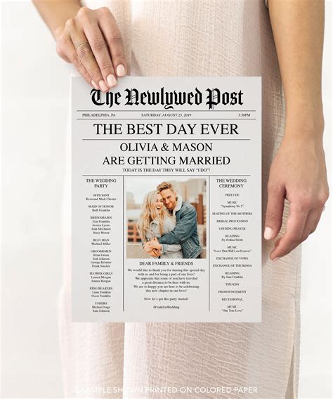 wedding announcements newspaper.
